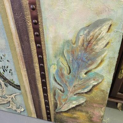 UTTERMOST 3 PANEL CANVAS PAINTED HOME DECOR