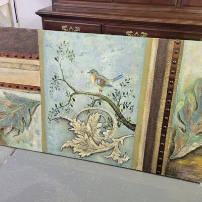 UTTERMOST 3 PANEL CANVAS PAINTED HOME DECOR