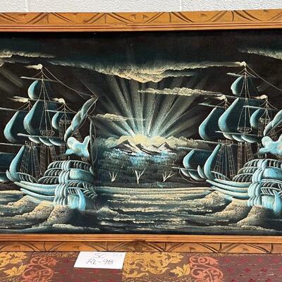 Vintage velvet ships