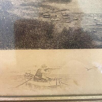 Vintage coast scene