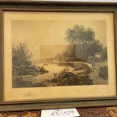 Vintage coast scene