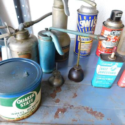 MONSTER LOT Automotive Cleaners VINTAGE OIL CAN +++