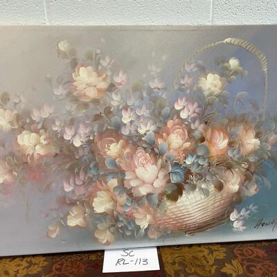 Beautiful floral canvas