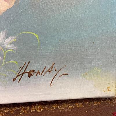 Beautiful floral canvas