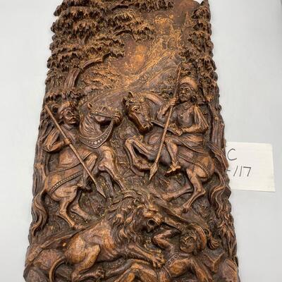 Carved wall art