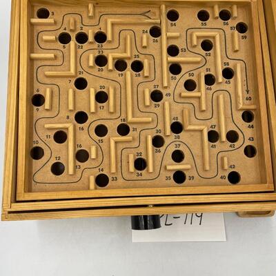 Labyrinth wooden marble maze