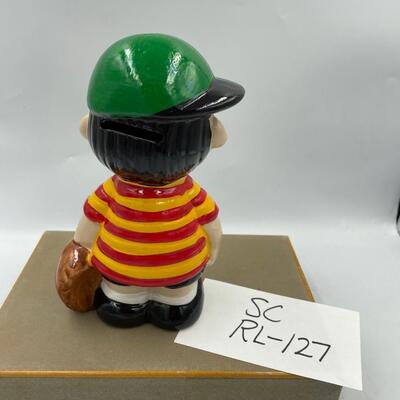 Zany bank baseball player
