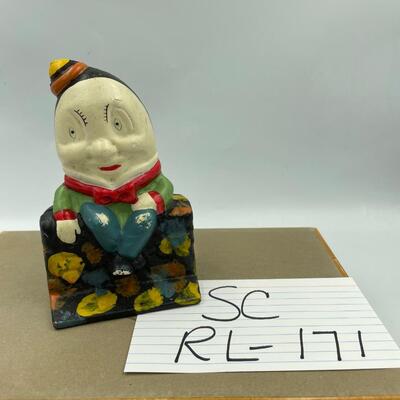 Humpty Dumpty cast iron coin bank