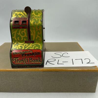 Vintage Benjamin Franklin bank by Louis Marx Co.