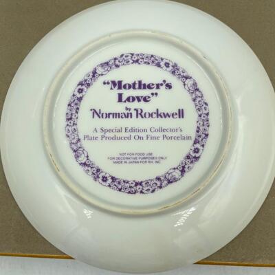 2 Norman Rockwell plates