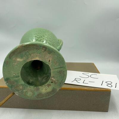 Green urn lamp
