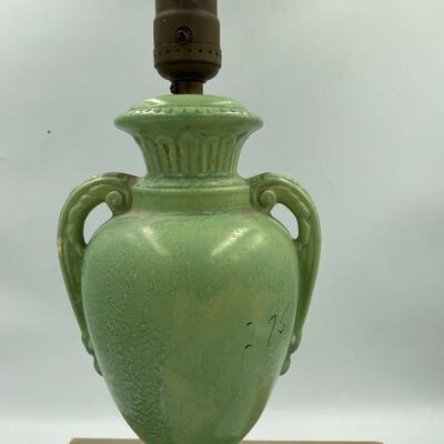 Green urn lamp