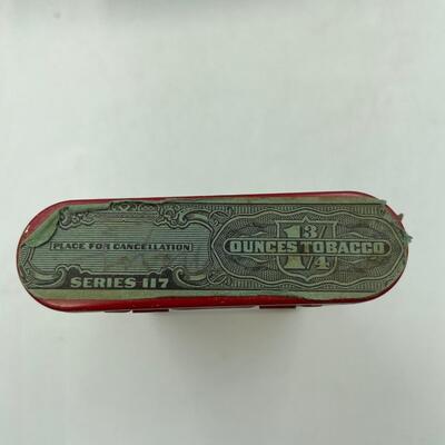 Velvet pipe and cigarette tins