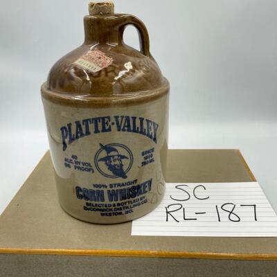 Plate Valley corn whiskey jug