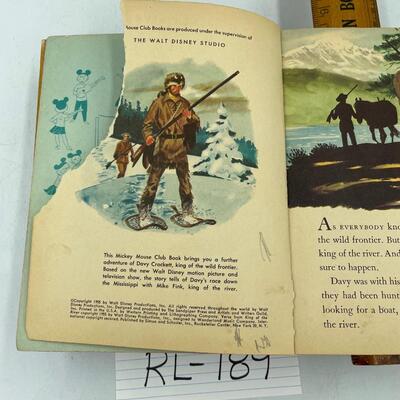 Davy Crockett 1955 Walt Disney book