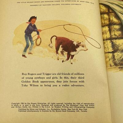 Roy Rogers and Cowboy Toby 1954 Little Golden book