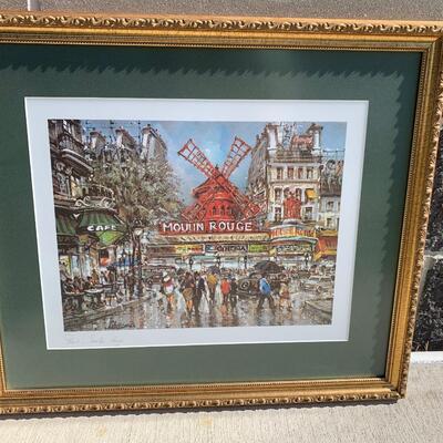 Moulin Rouge framed and matted
