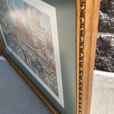 Moulin Rouge framed and matted
