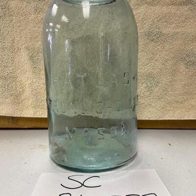 Atlas blue 1/2 gal jar