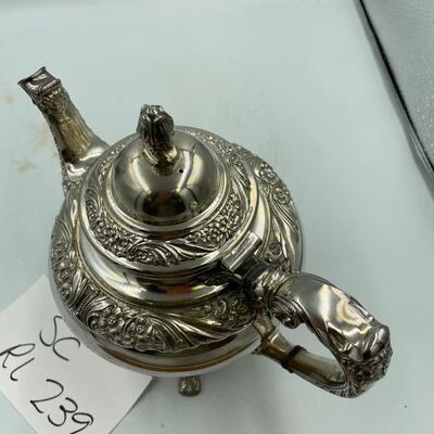 1847 antique Roger Bros Heritage tea pot #9402
