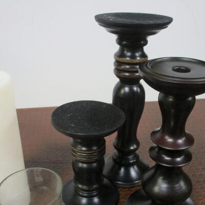 Collection Of Candles & Stands