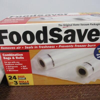 Food Saver Bags & Rolls - Storage Bags With Hand Pump