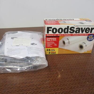 Food Saver Bags & Rolls - Storage Bags With Hand Pump