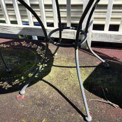 Heavy Metal Patio Table and 2 Chairs 29