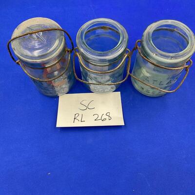Atlas pt blue jars- set of 3