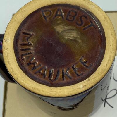 Pabst Milwaukee brown stoneware mug