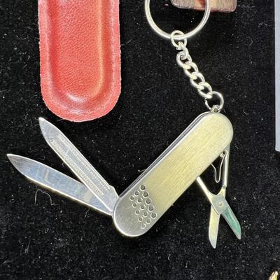 Vintage collectibles lot with a walrus