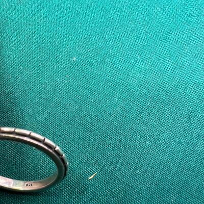 6 stackable sterling rings 12 Grms size 7