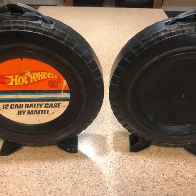 Two Vintage Mattel Hot Wheels Redline Original Wheel Cases. See Pics for condition.