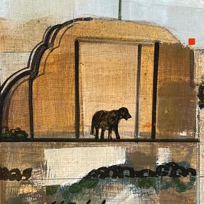 Ed Pointer Painting Taos Famous Las Trampas Adobe Church