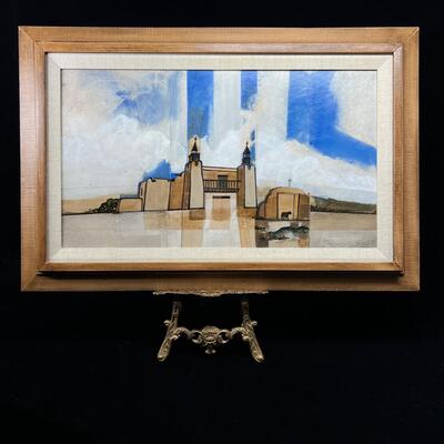 Ed Pointer Painting Taos Famous Las Trampas Adobe Church