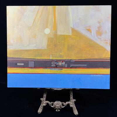 TITLE: Yellow Moon
MEDIUM: Wrapped Acrylic on canvas
Image: 16x20"


ABOUT THE ARTIST:
Ed Pointer was creative in more than one...