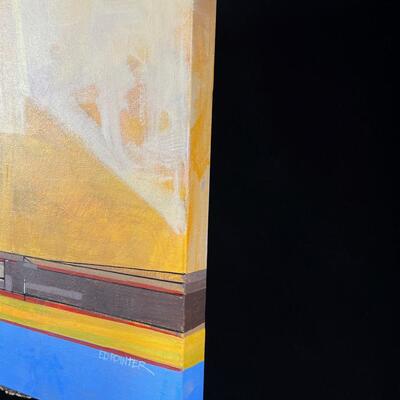 TITLE: Yellow Moon
MEDIUM: Wrapped Acrylic on canvas
Image: 16x20"


ABOUT THE ARTIST:
Ed Pointer was creative in more than one...