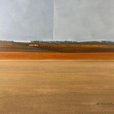 Ed Pointer Serene Kansas Prairie Lands original painting