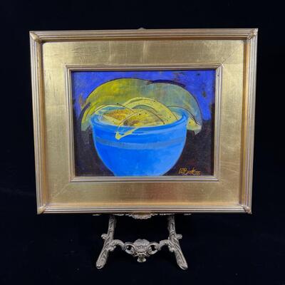 Ed Pointer "Bowlabananas" Small Original Painting with a-peel