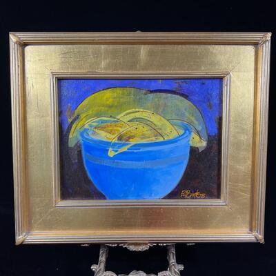 Ed Pointer "Bowlabananas" Small Original Painting with a-peel