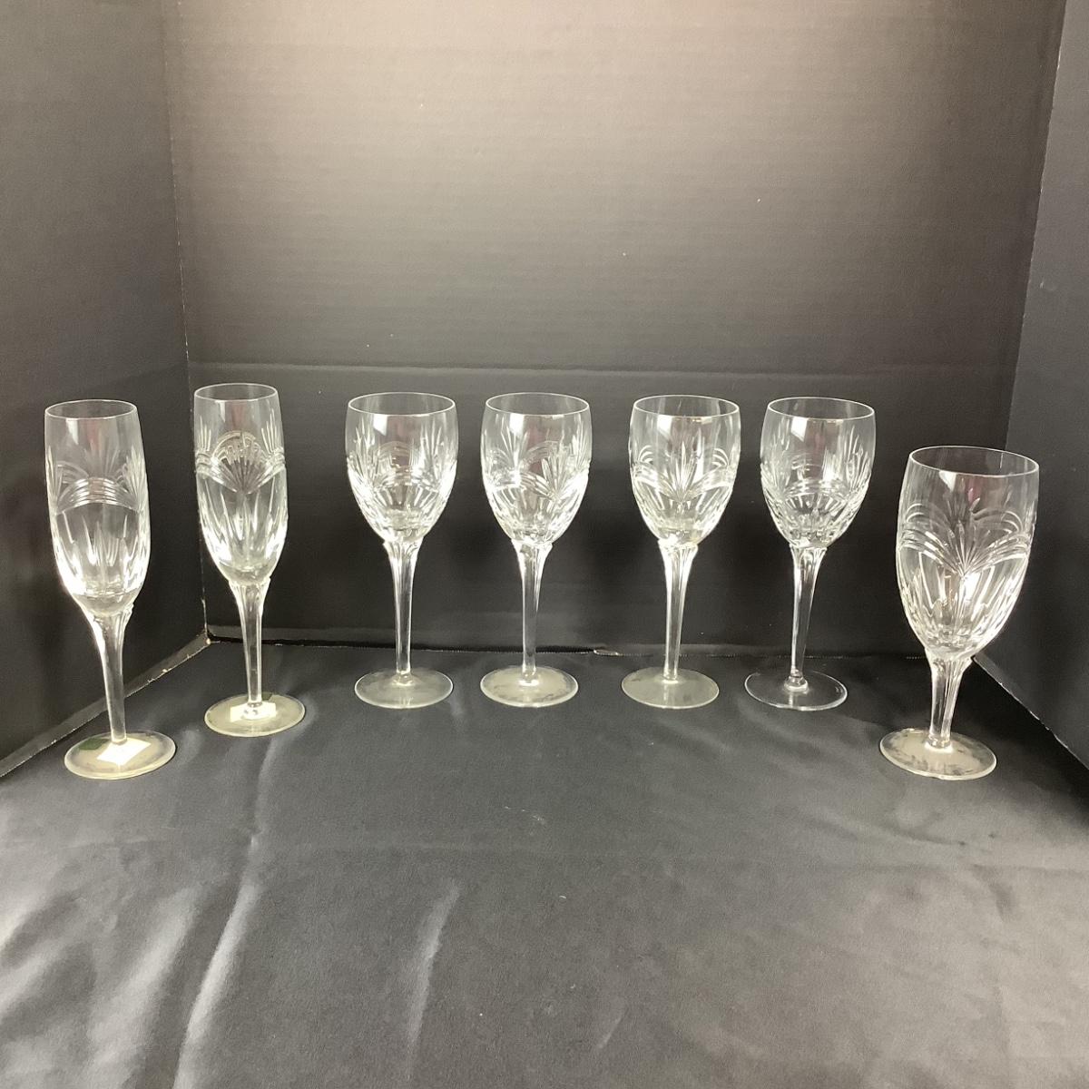 Lot 5005 Marquis by Waterford “ Calais “ Crystal Glasses | EstateSales.org