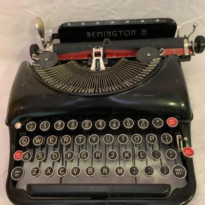 Remington Rand Remington 5 vintage typewriter 10.5â€ wide x 12â€ deep