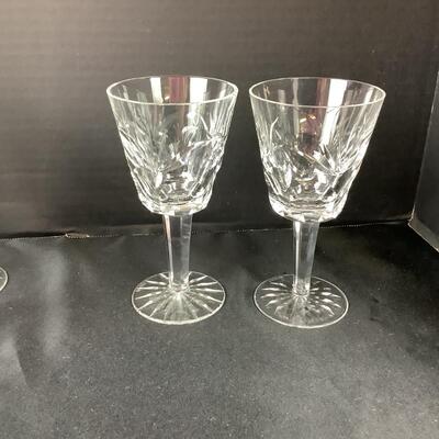 Lot 5013   Eight Waterford  Ashling Cut Claret Wine Glasses