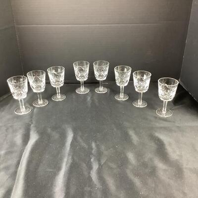 Lot 5013. Eight Waterford Ashling Crystal Port Glasses