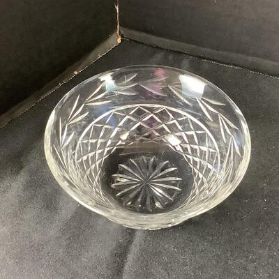 Lot. 5017. Waterford Biscuit Barrel with Lid, Violet Vase and  Crystal Bowl