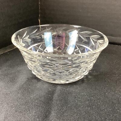 Lot. 5017. Waterford Biscuit Barrel with Lid, Violet Vase and  Crystal Bowl