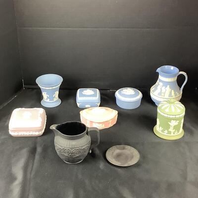 Lot. 5018. Multi Colored Wedgwood Jasper-ware Lot