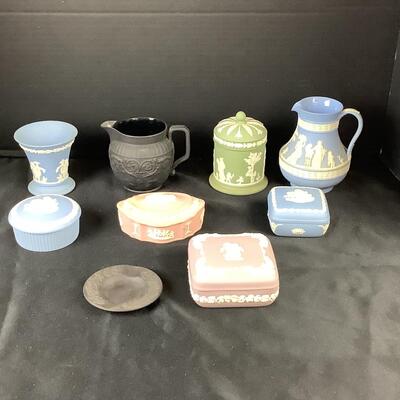 Lot. 5018. Multi Colored Wedgwood Jasper-ware Lot