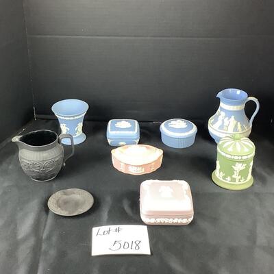 Lot. 5018. Multi Colored Wedgwood Jasper-ware Lot