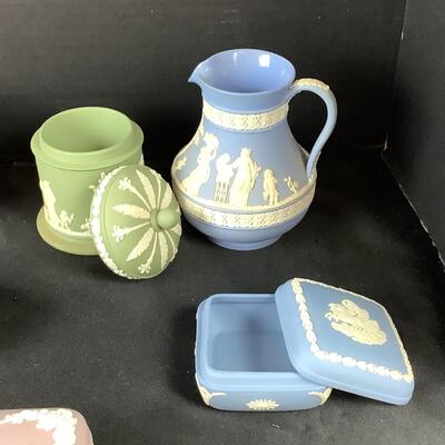 Lot. 5018. Multi Colored Wedgwood Jasper-ware Lot